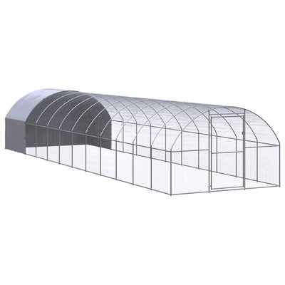 Outdoor Chicken Coop 3x12x2 m Galvanised Steel