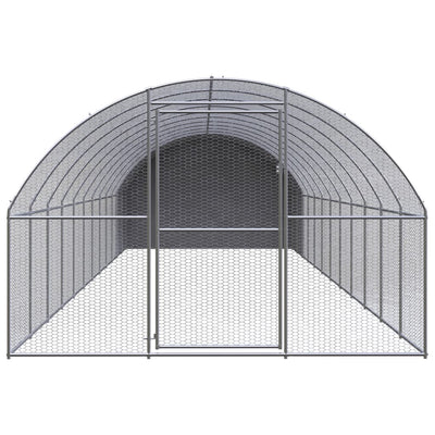 Outdoor Chicken Coop 3x12x2 m Galvanised Steel