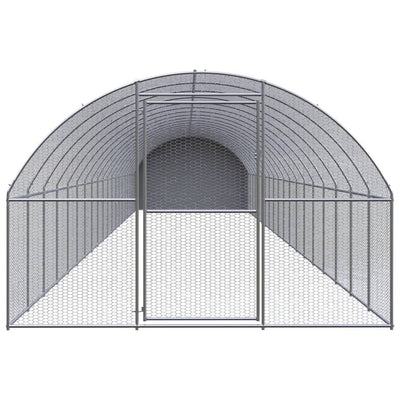 Outdoor Chicken Coop 3x20x2 m Galvanised Steel