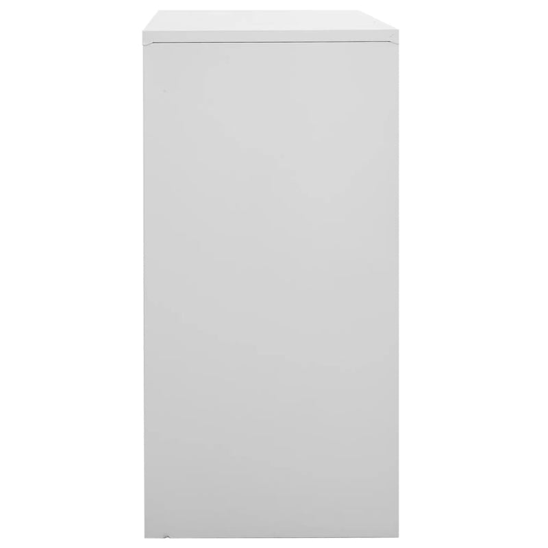 Locker Cabinets 2 pcs Light Grey 90x45x92.5 cm Steel