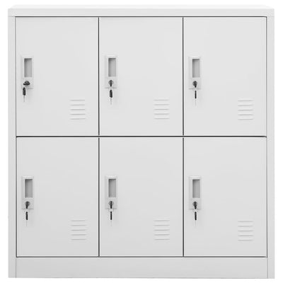 Locker Cabinets 5 pcs Light Grey 90x45x92.5 cm Steel