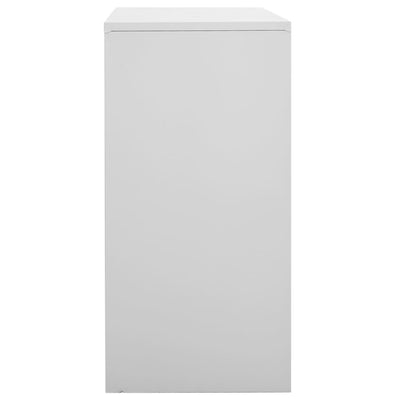 Locker Cabinets 5 pcs Light Grey 90x45x92.5 cm Steel