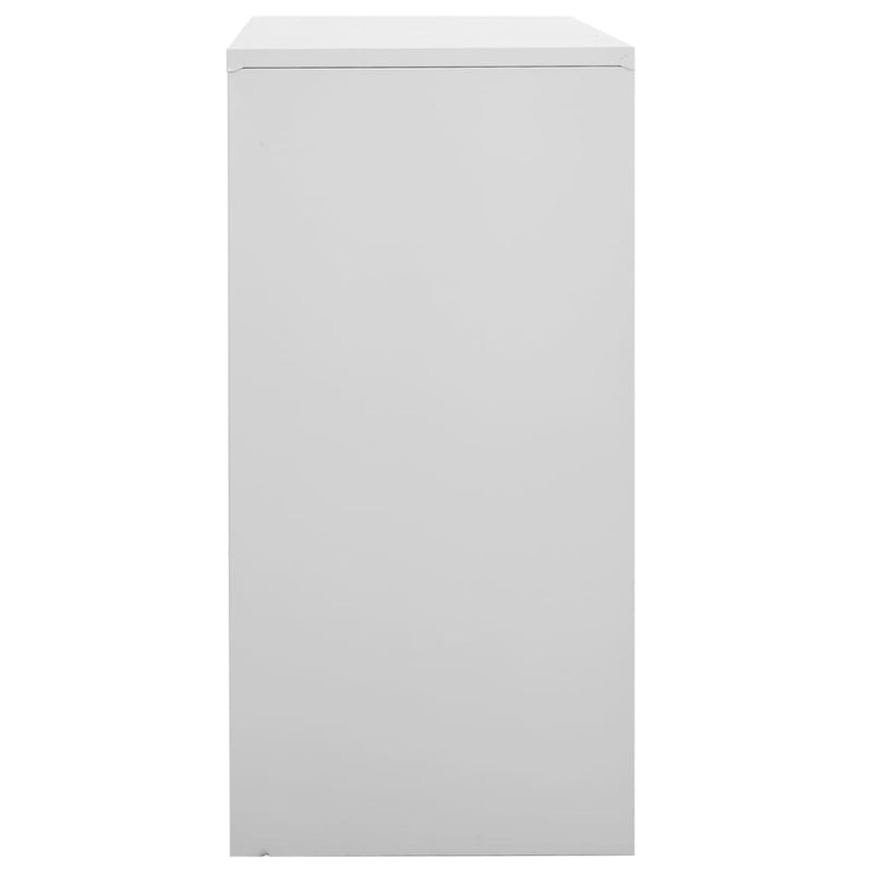 Locker Cabinets 5 pcs Light Grey 90x45x92.5 cm Steel