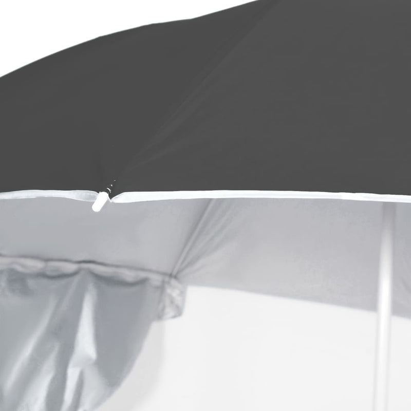 Beach Parasol with Side Walls Anthracite 215 cm