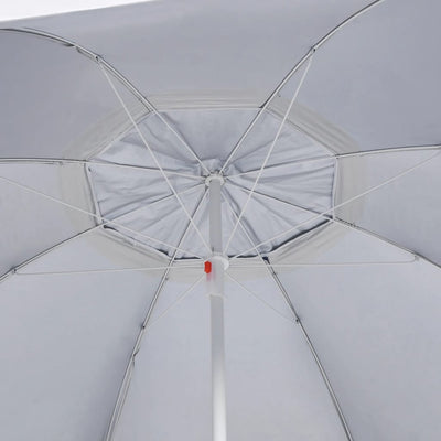 Beach Parasol with Side Walls Anthracite 215 cm