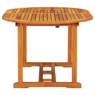 Garden Table 200x100x75 cm Solid Wood Eucalyptus