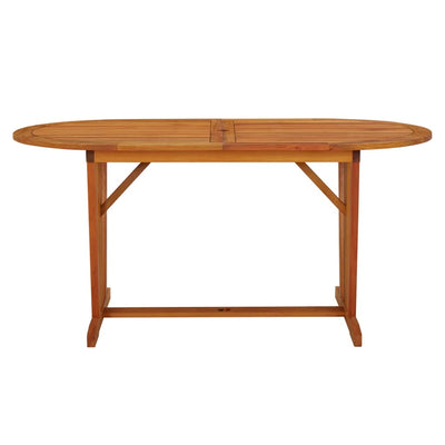 Garden Table 160x85x75 cm Solid Wood Eucalyptus