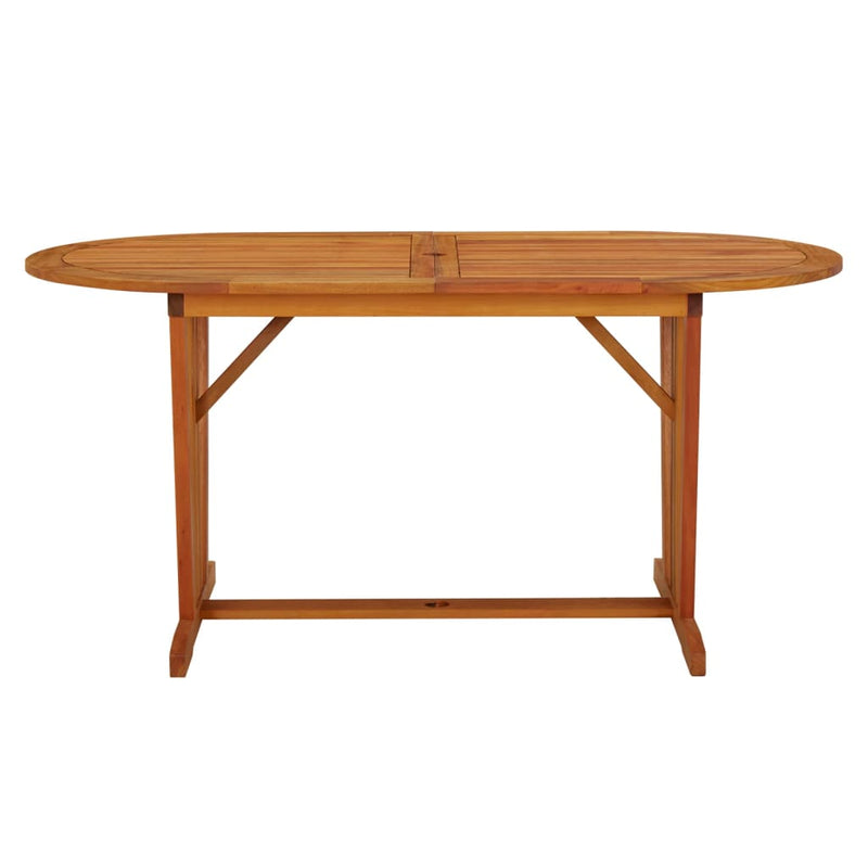 Garden Table 160x85x75 cm Solid Wood Eucalyptus