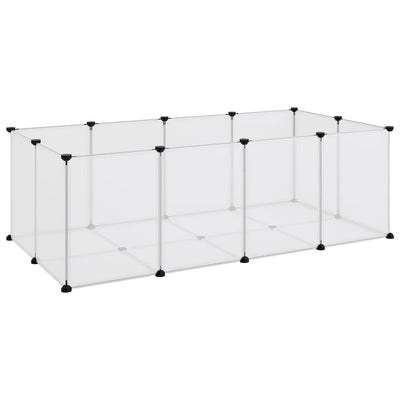 Small Animal Cage Transparent 144x74x46.5 cm PP and Steel