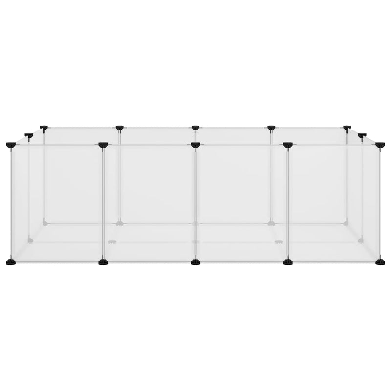 Small Animal Cage Transparent 144x74x46.5 cm PP and Steel