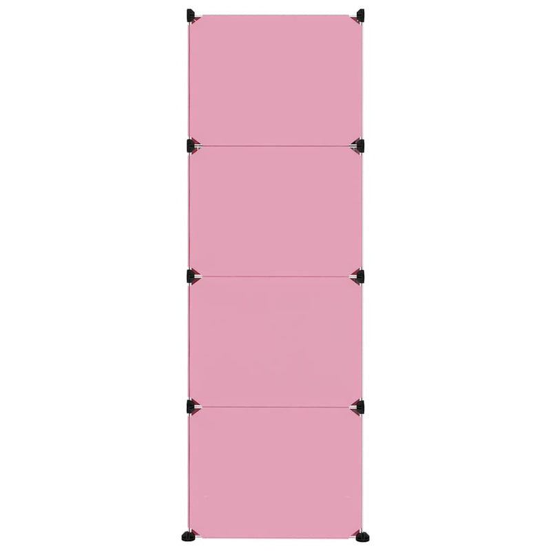 Cube Storage Cabinet for Kids with 12 Cubes Pink PP