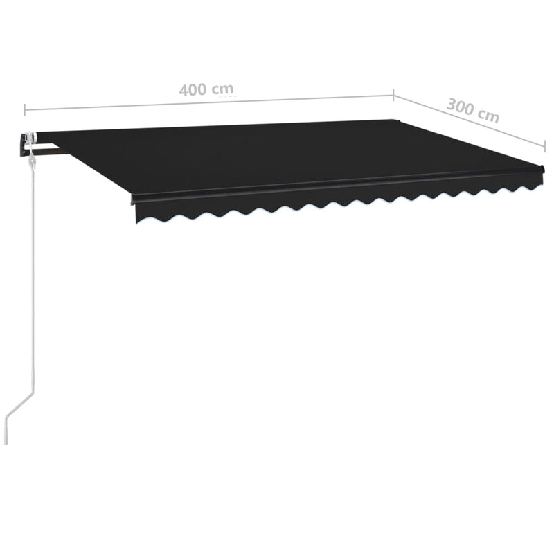 Automatic Retractable Awning 400x300 cm Anthracite