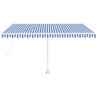 Freestanding Automatic Awning 400x300cm Blue/White