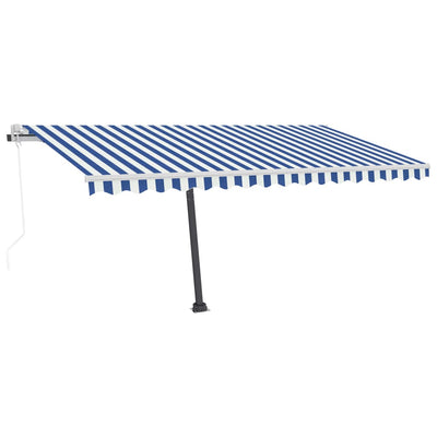 Freestanding Automatic Awning 400x300cm Blue/White