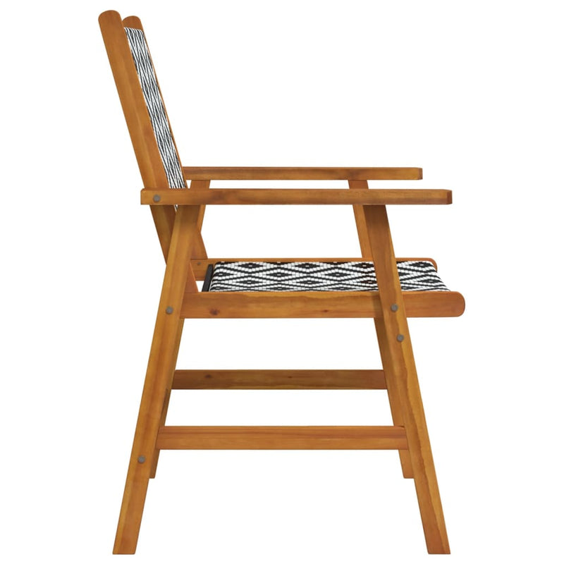 Garden Chairs 4 pcs Solid Acacia Wood