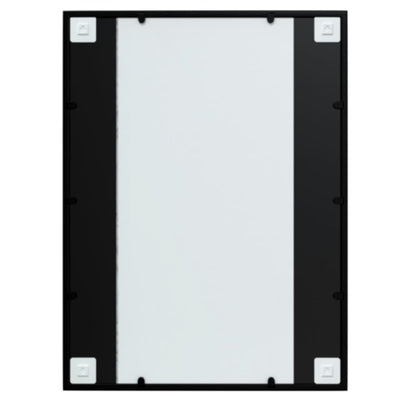 Wall Mirror Black 80x60 cm Metal