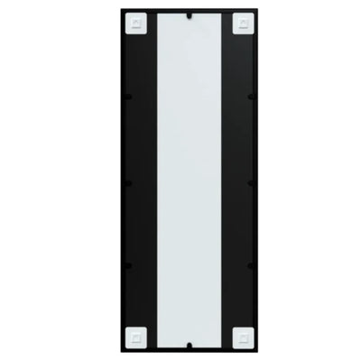 Wall Mirror Black 100x40 cm Metal