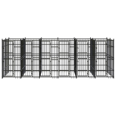 Outdoor Dog Kennel Steel 11.06 m²