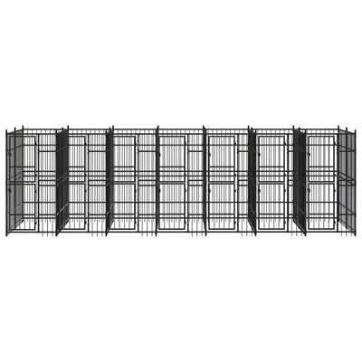 Outdoor Dog Kennel Steel 12.9 m²