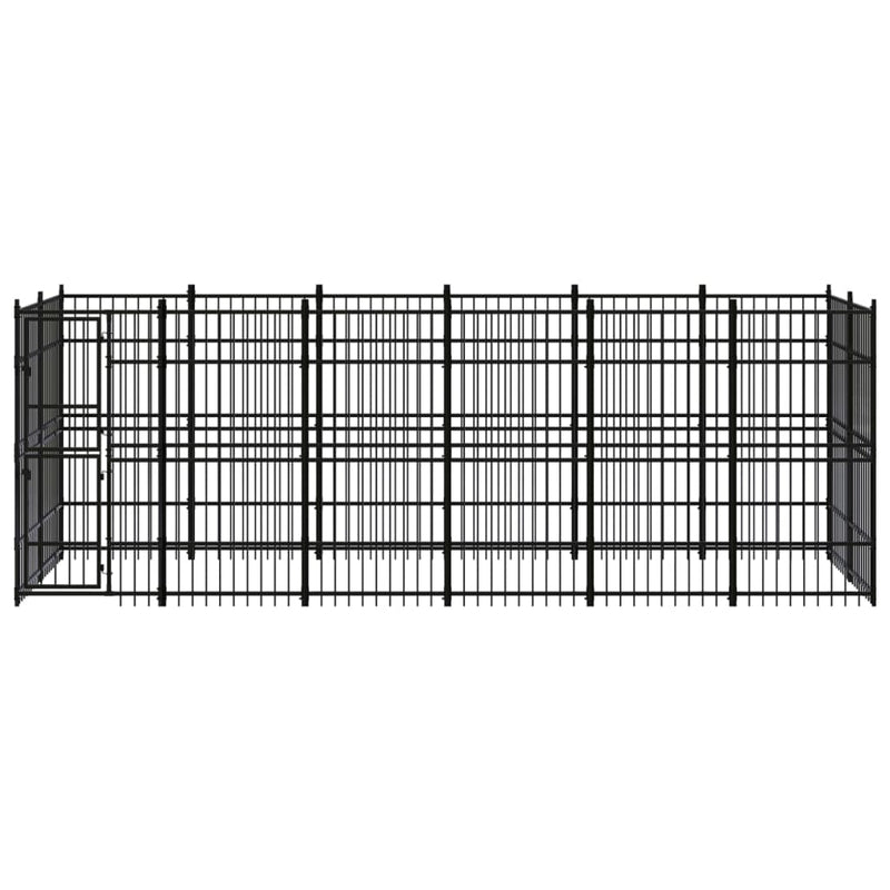 Outdoor Dog Kennel Steel 11.06 m²