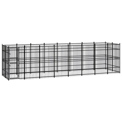 Outdoor Dog Kennel Steel 14.75 m²