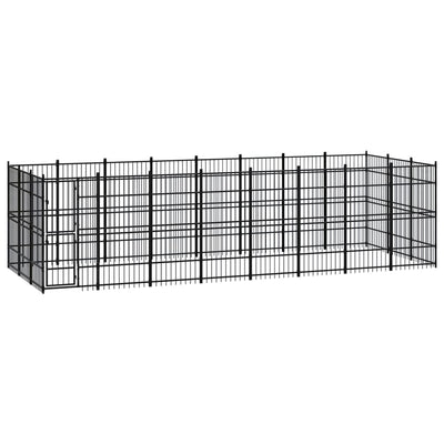 Outdoor Dog Kennel Steel 22.12 m²