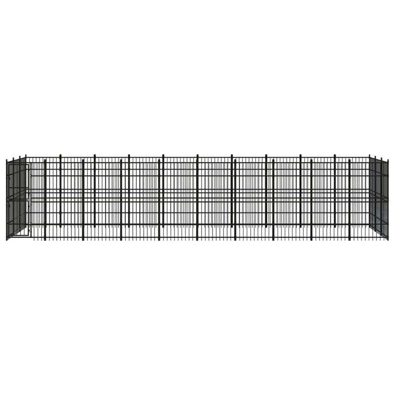 Outdoor Dog Kennel Steel 27.65 m²