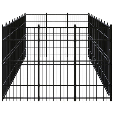 Outdoor Dog Kennel Steel 27.65 m²