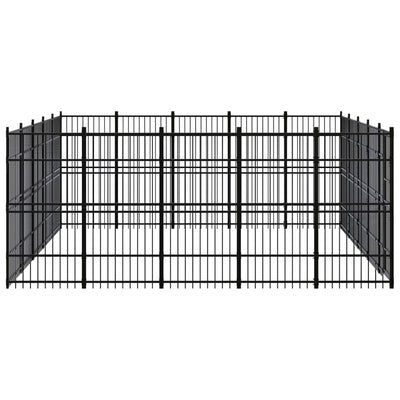 Outdoor Dog Kennel Steel 23.04 m²