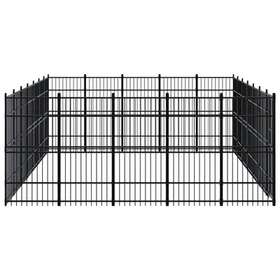 Outdoor Dog Kennel Steel 32.26 m²