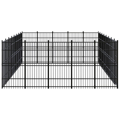 Outdoor Dog Kennel Steel 36.86 m²