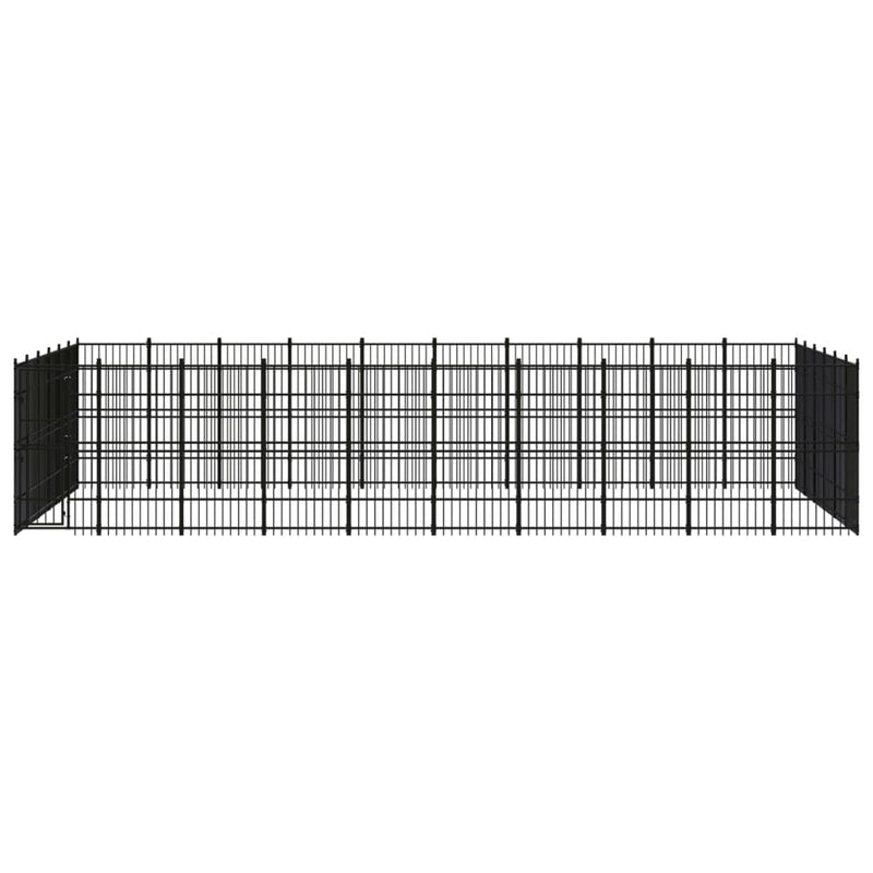 Outdoor Dog Kennel Steel 55.3 m²