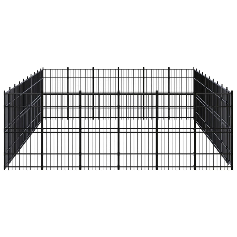 Outdoor Dog Kennel Steel 55.3 m²