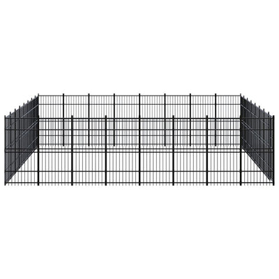 Outdoor Dog Kennel Steel 58.98 m²