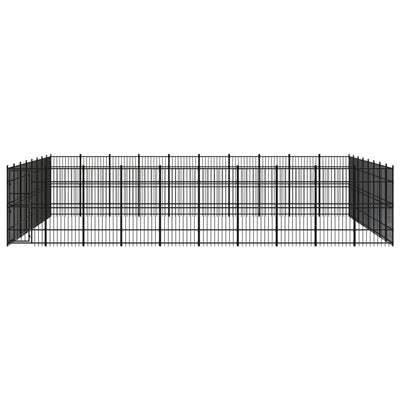 Outdoor Dog Kennel Steel 73.73 m²