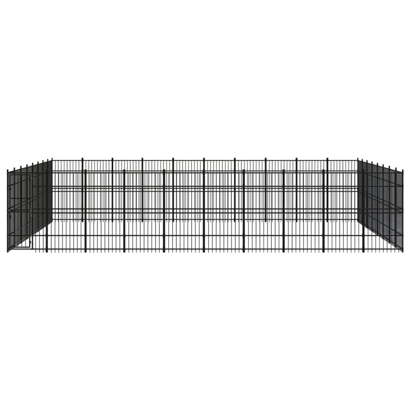 Outdoor Dog Kennel Steel 73.73 m²