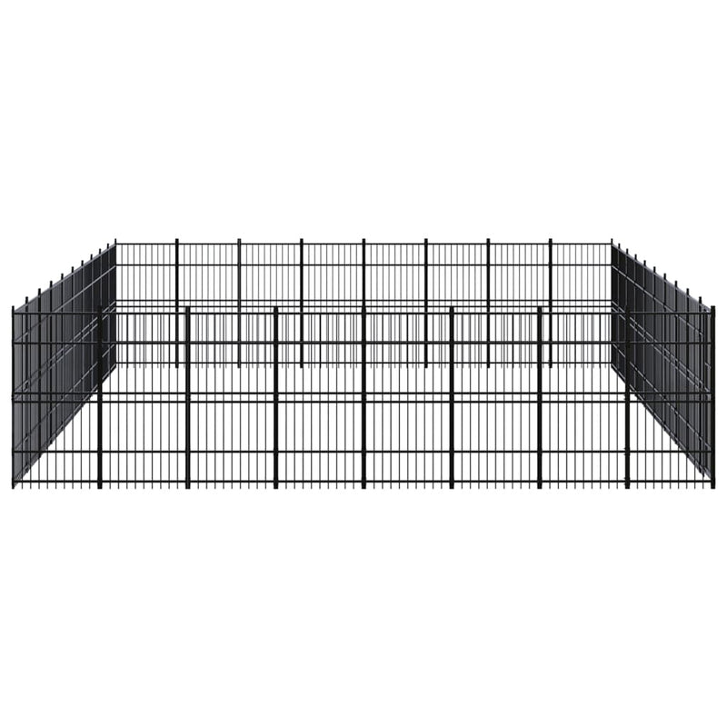 Outdoor Dog Kennel Steel 73.73 m²