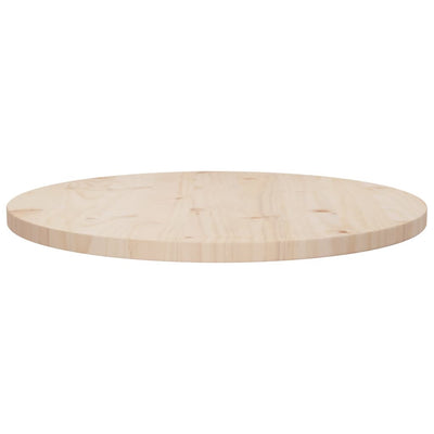 Table Top Ø60x2.5 cm Solid Wood Pine