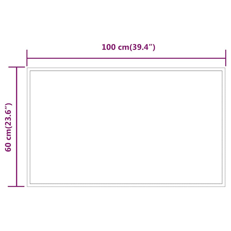 LED Bathroom Mirror 100x60 cm