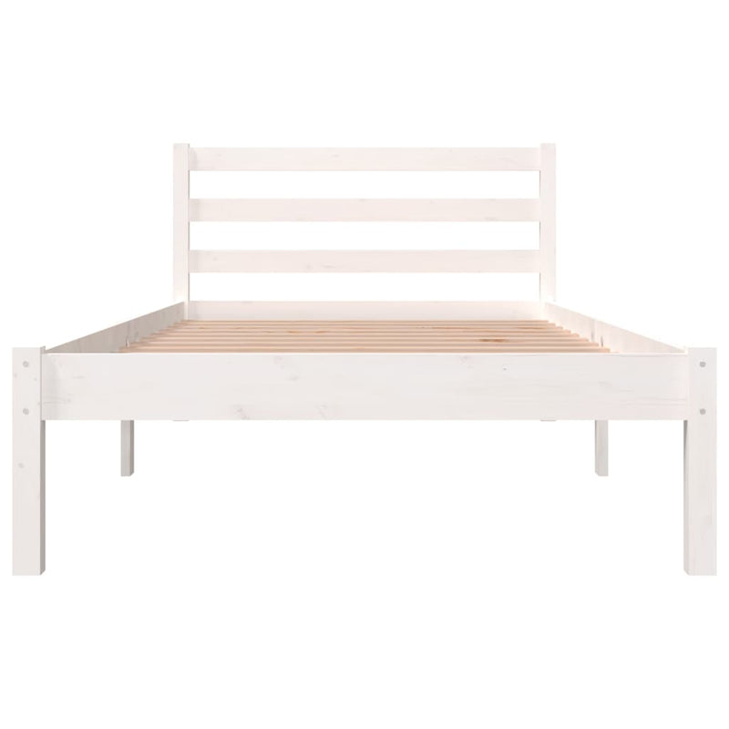 Bed Frame without Mattress 90x190 cm White