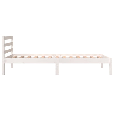 Bed Frame without Mattress 90x190 cm White