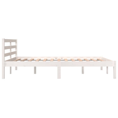 Bed Frame without Mattress White 135x190 cm