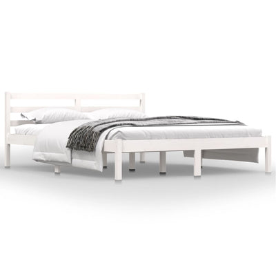 Bed Frame without Mattress White 150x200 cm