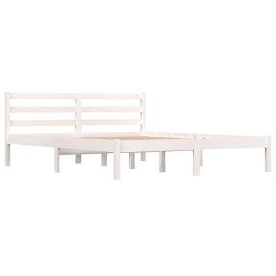 Bed Frame without Mattress White 150x200 cm