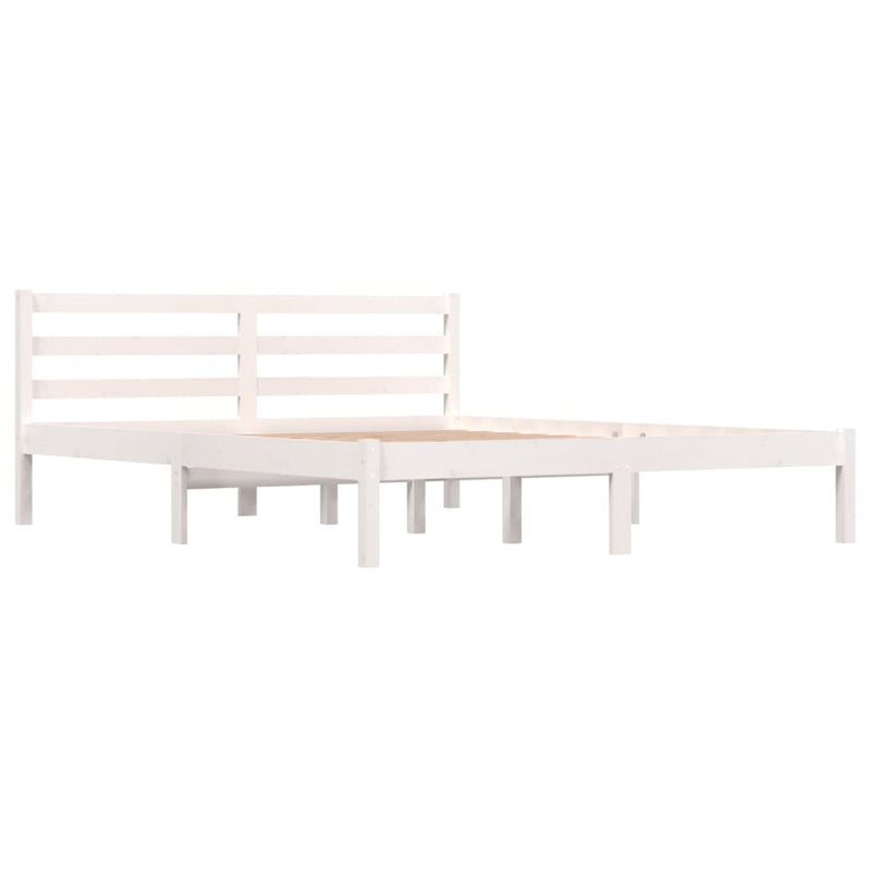 Bed Frame without Mattress White 150x200 cm