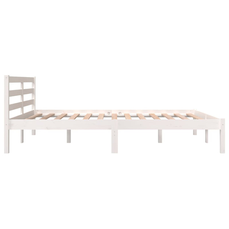 Bed Frame without Mattress White 150x200 cm