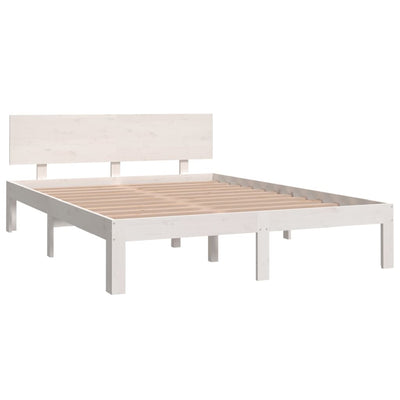 Bed Frame without Mattress White 150x200 cm