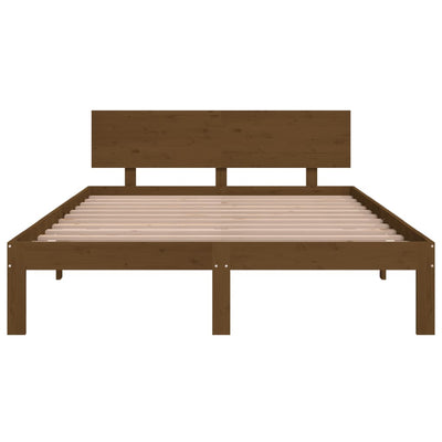 Bed Frame without Mattress Honey Brown 150x200 cm