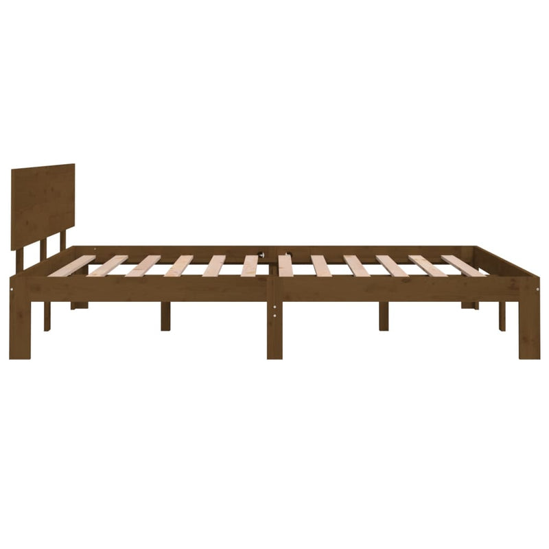 Bed Frame without Mattress Honey Brown 150x200 cm