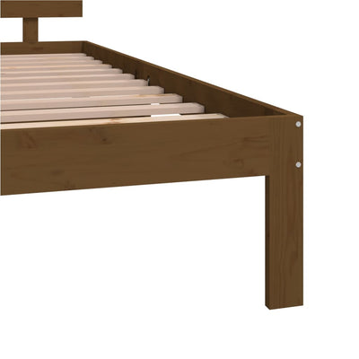 Bed Frame without Mattress Honey Brown 150x200 cm